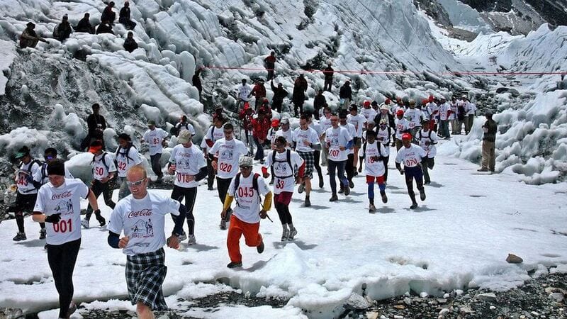 Everest marathon in Everest base camp region