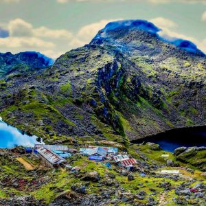 Gosaikunda lakes and lodges along the Langtang Gosaikunda trekking route
