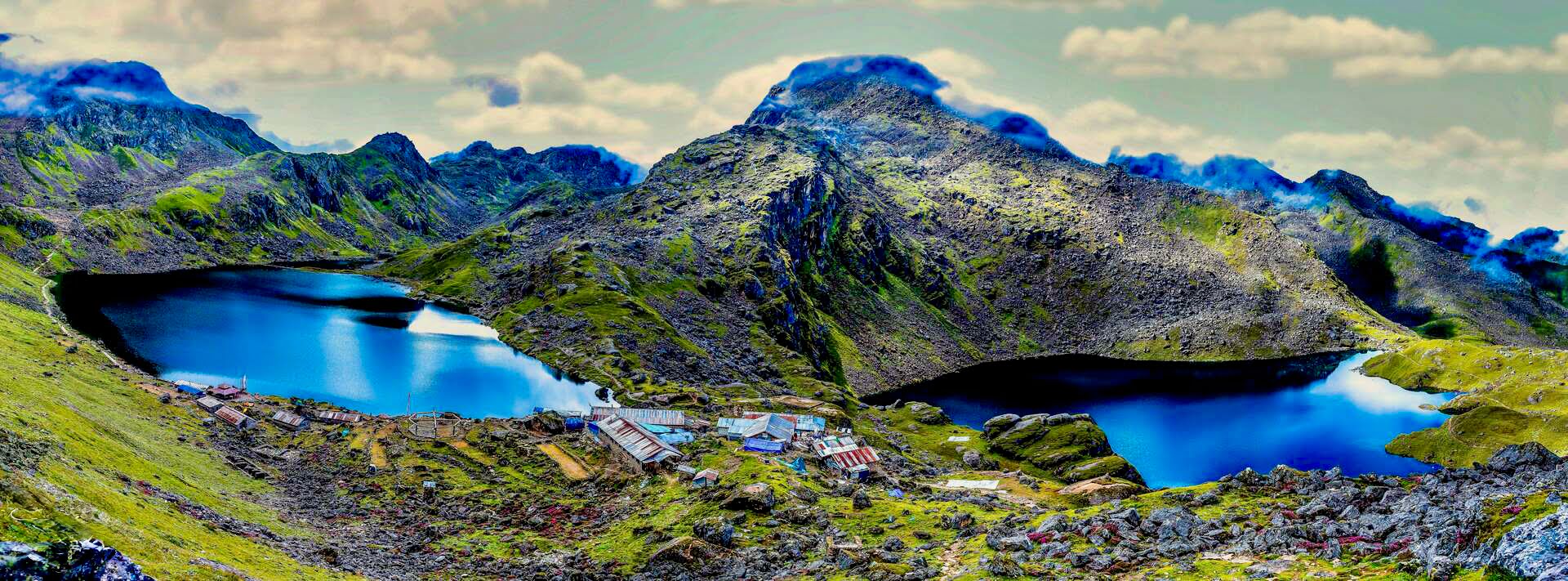 Gosaikunda lakes and lodges along the Langtang Gosaikunda trekking route